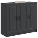 Sideboard Sort 89 x 34,5 x 77 cm Konstrueret træ