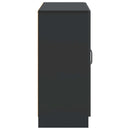 Sideboard Sort 89 x 34,5 x 77 cm Konstrueret træ