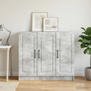 Sideboard Betongrå 89 x 34,5 x 77 cm Konstrueret træ