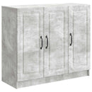 Sideboard Betongrå 89 x 34,5 x 77 cm Konstrueret træ