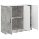 Sideboard Betongrå 89 x 34,5 x 77 cm Konstrueret træ