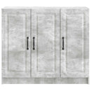 Sideboard Betongrå 89 x 34,5 x 77 cm Konstrueret træ