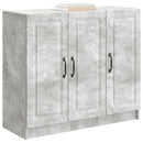 Sideboard Betongrå 89 x 34,5 x 77 cm Konstrueret træ