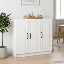 Sideboard Hvid højglans 89 x 34,5 x 77 cm Konstrueret træ