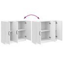 Sideboard Hvid højglans 89 x 34,5 x 77 cm Konstrueret træ