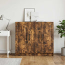 Sideboard Røget eg 89 x 34,5 x 77 cm Konstrueret træ