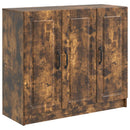 Sideboard Røget eg 89 x 34,5 x 77 cm Konstrueret træ