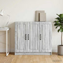 Sideboard Grå sonoma-eg 89 x 34,5 x 77 cm Konstrueret træ