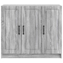 Sideboard Grå sonoma-eg 89 x 34,5 x 77 cm Konstrueret træ