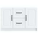 Sideboard med skuffe Hvid 89 x 34,5 x 57 cm Konstrueret træ