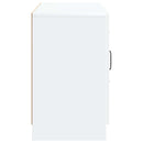 Sideboard med skuffe Hvid 89 x 34,5 x 57 cm Konstrueret træ