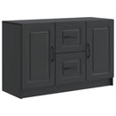 Sideboard med skuffe Sort 89 x 34,5 x 57 cm Konstrueret træ