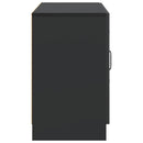 Sideboard med skuffe Sort 89 x 34,5 x 57 cm Konstrueret træ