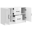 Sideboard Hvid højglans 89 x 34,5 x 57 cm Konstrueret træ