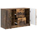 Sideboard med skuffe Røget eg 89 x 34,5 x 57 cm Konstrueret træ