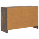 Sideboard med skuffe Røget eg 89 x 34,5 x 57 cm Konstrueret træ
