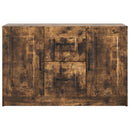 Sideboard med skuffe Røget eg 89 x 34,5 x 57 cm Konstrueret træ
