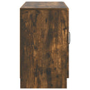 Sideboard med skuffe Røget eg 89 x 34,5 x 57 cm Konstrueret træ