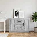 Sideboard Grå sonoma-eg 89 x 34,5 x 57 cm Konstrueret træ