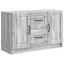 Sideboard Grå sonoma-eg 89 x 34,5 x 57 cm Konstrueret træ