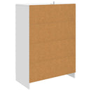 Sideboard med skuffe Hvid 66 x 34,5 x 92 cm Konstrueret træ