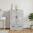 Sideboard med skuffe Betongrå 66 x 34,5 x 92 cm Konstrueret træ