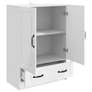 Sideboard Hvid højglans 66 x 34,5 x 92 cm Konstrueret træ