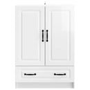 Sideboard Hvid højglans 66 x 34,5 x 92 cm Konstrueret træ