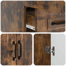 Sideboard med skuffe Røget eg 66 x 34,5 x 92 cm Konstrueret træ