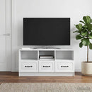 TV-skab med skuffe Hvid 102 x 34,5 x 47 cm Konstrueret træ