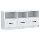 TV-skab med skuffe Hvid 102 x 34,5 x 47 cm Konstrueret træ