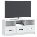 TV-skab med skuffe Hvid 102 x 34,5 x 47 cm Konstrueret træ