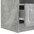 TV-skab med skuffe Betongrå 102 x 34,5 x 47 cm Konstrueret træ