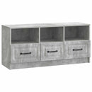 TV-skab med skuffe Betongrå 102 x 34,5 x 47 cm Konstrueret træ