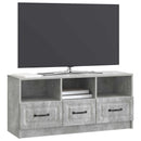 TV-skab med skuffe Betongrå 102 x 34,5 x 47 cm Konstrueret træ