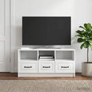 TV-skab Hvid højglans 102 x 34,5 x 47 cm Konstrueret træ