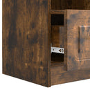 TV-skab med skuffe Røget eg 102 x 34,5 x 47 cm Konstrueret træ