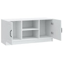 TV-skab Hvid 102 x 34,5 x 47 cm Konstrueret træ