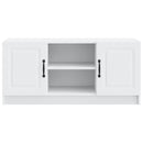 TV-skab Hvid 102 x 34,5 x 47 cm Konstrueret træ