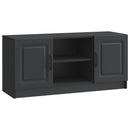 TV-skab Sort 102 x 34,5 x 47 cm Konstrueret træ