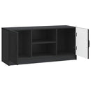 TV-skab Sort 102 x 34,5 x 47 cm Konstrueret træ