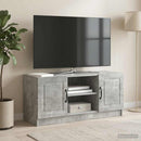 TV-skab Betongrå 102 x 34,5 x 47 cm Konstrueret træ