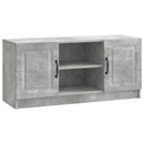 TV-skab Betongrå 102 x 34,5 x 47 cm Konstrueret træ