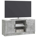 TV-skab Betongrå 102 x 34,5 x 47 cm Konstrueret træ