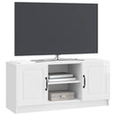 TV-skab Hvid højglans 102 x 34,5 x 47 cm Konstrueret træ