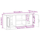 TV-skab Artisan-eg 102 x 34,5 x 47 cm Konstrueret træ