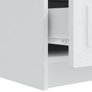 TV-skab med skuffe Hvid 147 x 34,5 x 27 cm Konstrueret træ