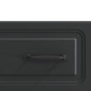 TV-skab med skuffe Sort 147 x 34,5 x 27 cm Konstrueret træ