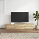 TV-skab med skuffe Sonoma-eg 147 x 34,5 x 27 cm Konstrueret træ