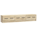 TV-skab med skuffe Sonoma-eg 147 x 34,5 x 27 cm Konstrueret træ